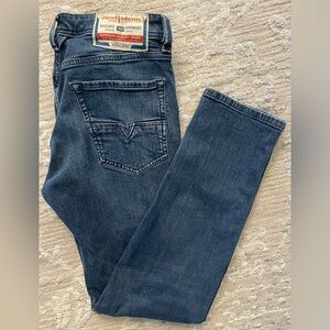 Diesel Industry - Cotton blend dark blue denim jeans Size 30W x 30L (slim fit)